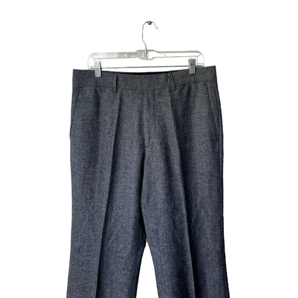 Banana Republic Mens Size 33X30 Grey Wool‎ Blend Dress Suit Pants